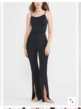 Chrissy High-Rise Bootleg Leggings with Front Slits